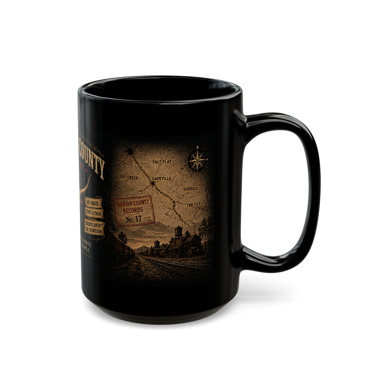 Carrion County Trilogy Black Mug