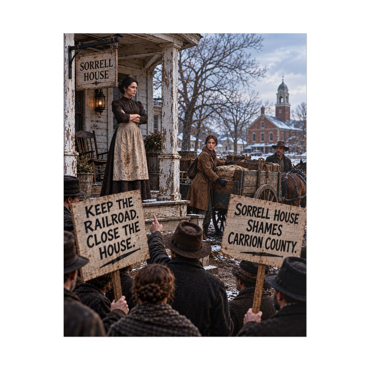 No Grave Stops a Train: Keep the Railroad. Close the House. Scene Poster