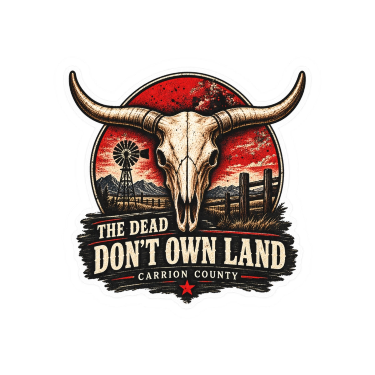 The Dead Don’t Own Land Sticker