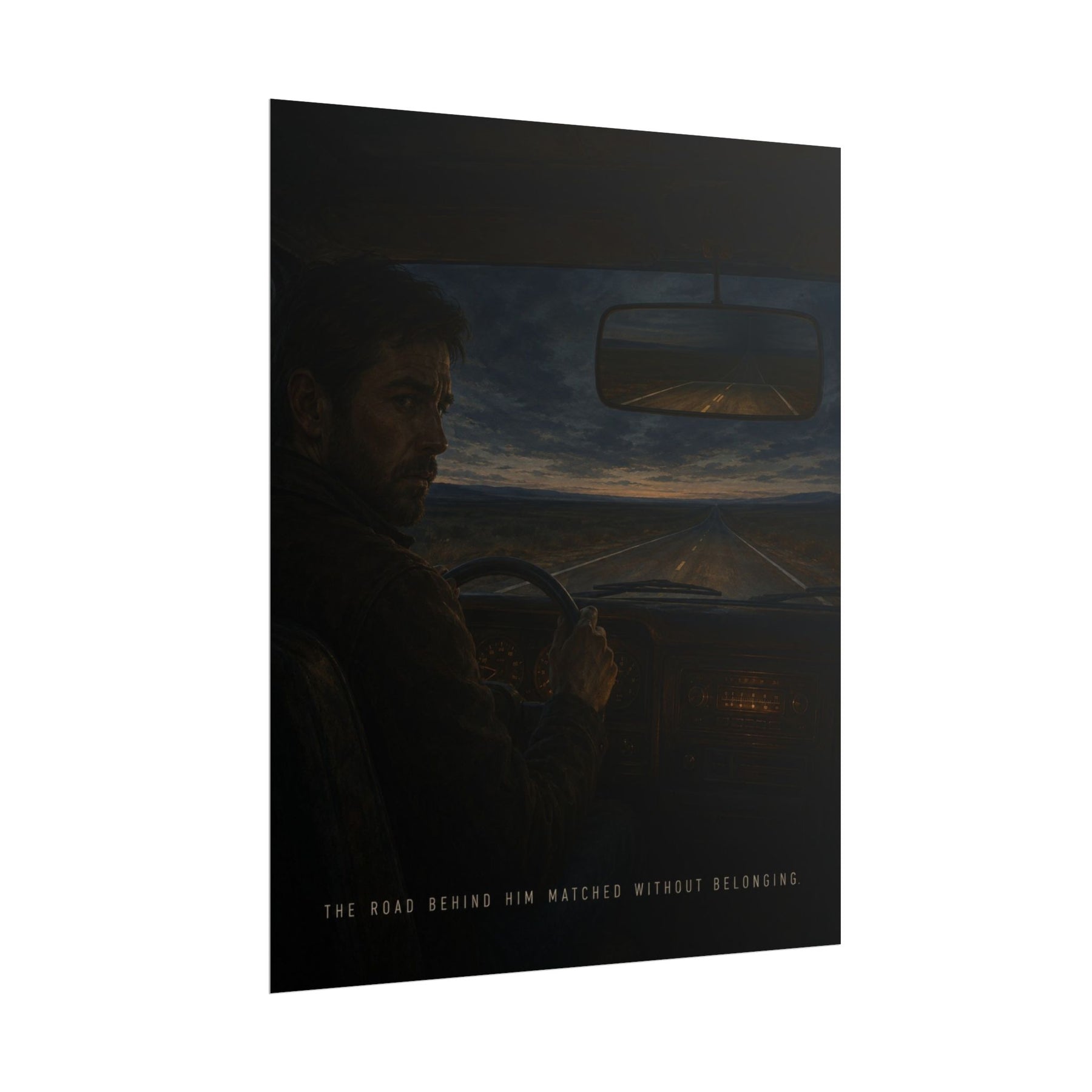 The Watchers — The Road Behind Him Matched Without Belonging Poster