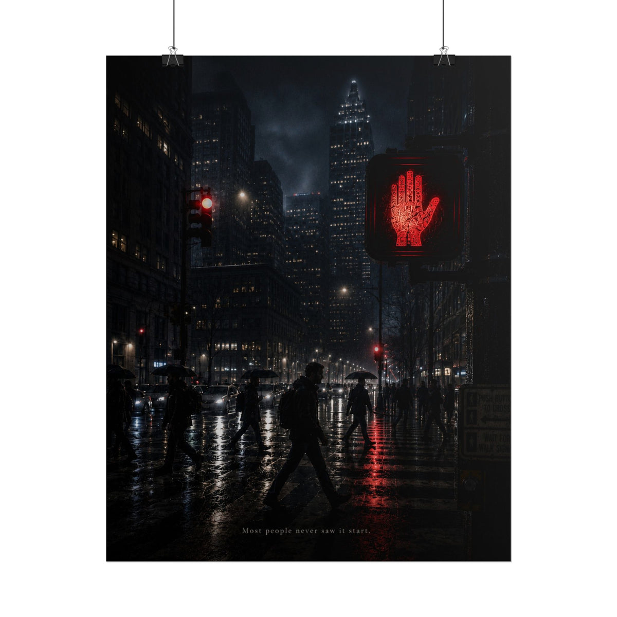 The Drift Protocol Red Signal Scene Poster