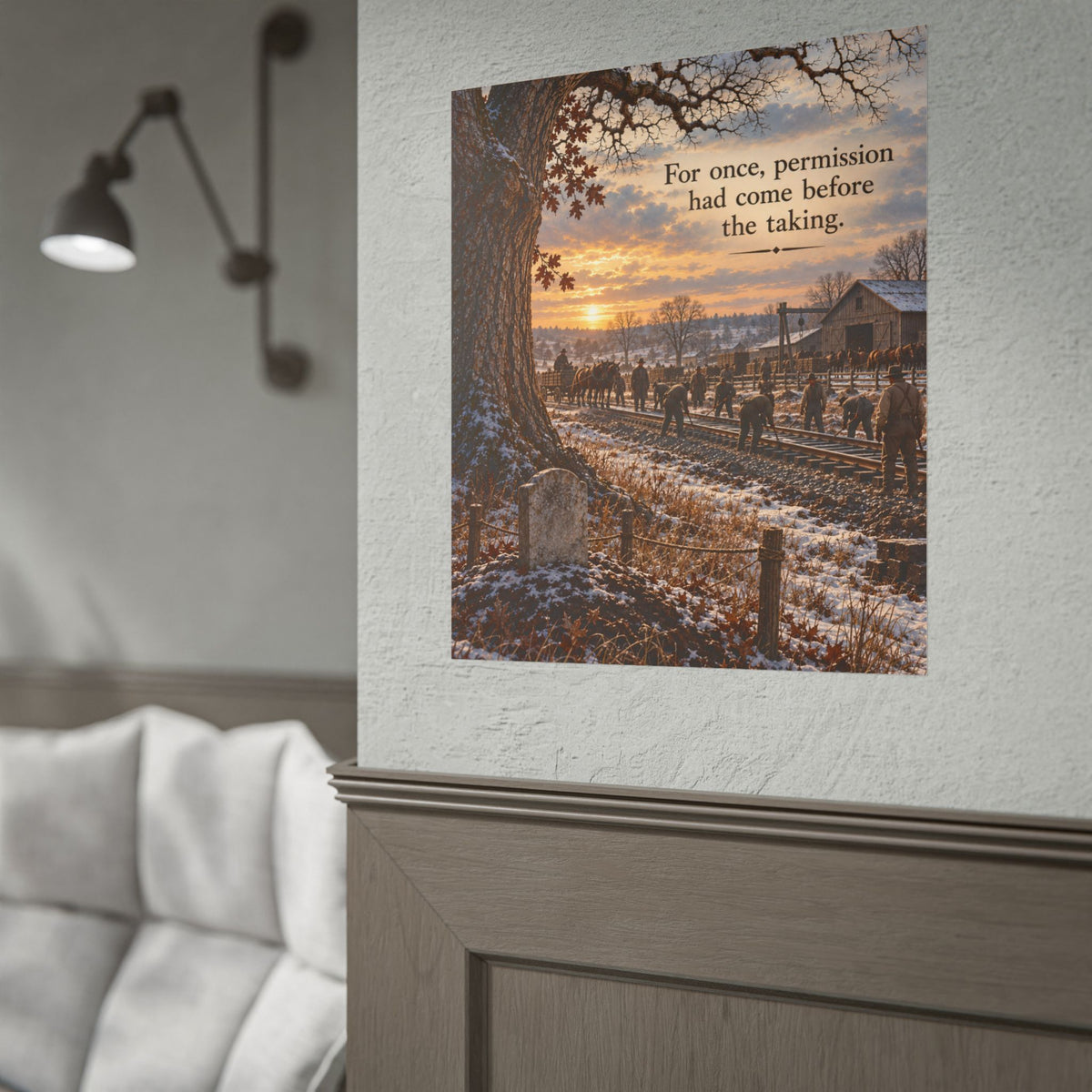 No Grave Stops a Train: For Once, Permission Had Come Before the Taking Scene Poster