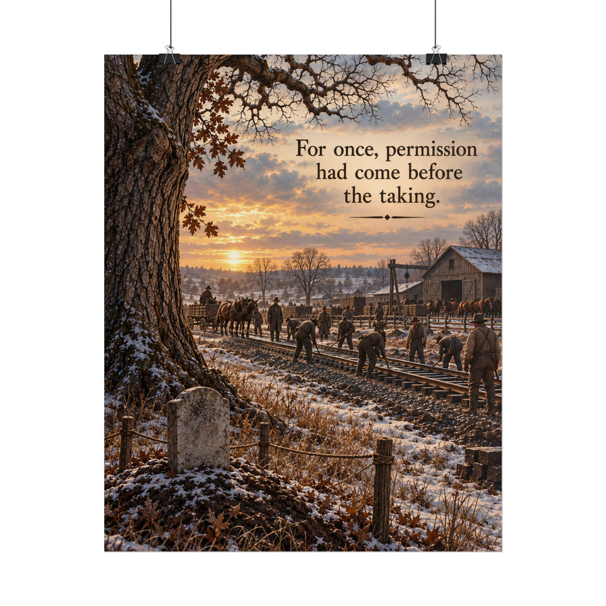 No Grave Stops a Train: For Once, Permission Had Come Before the Taking Scene Poster