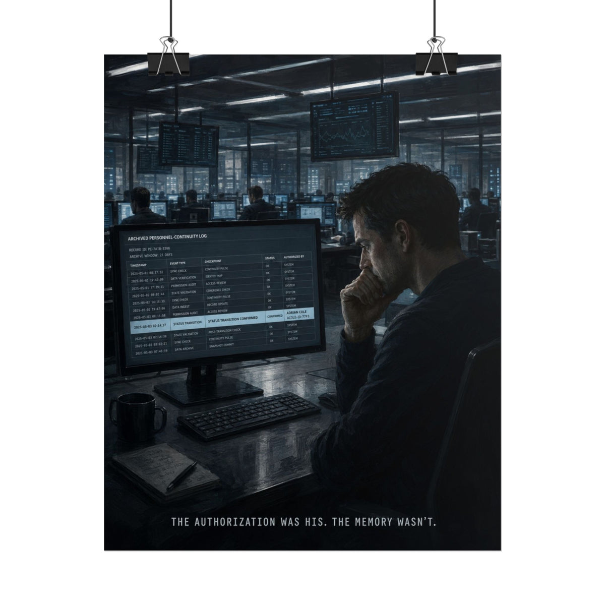 Null State — The Authorization Was His. The Memory Wasn’t. Poster