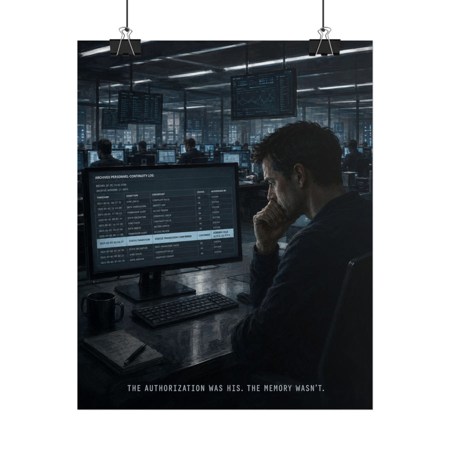 Null State — The Authorization Was His. The Memory Wasn’t. Poster