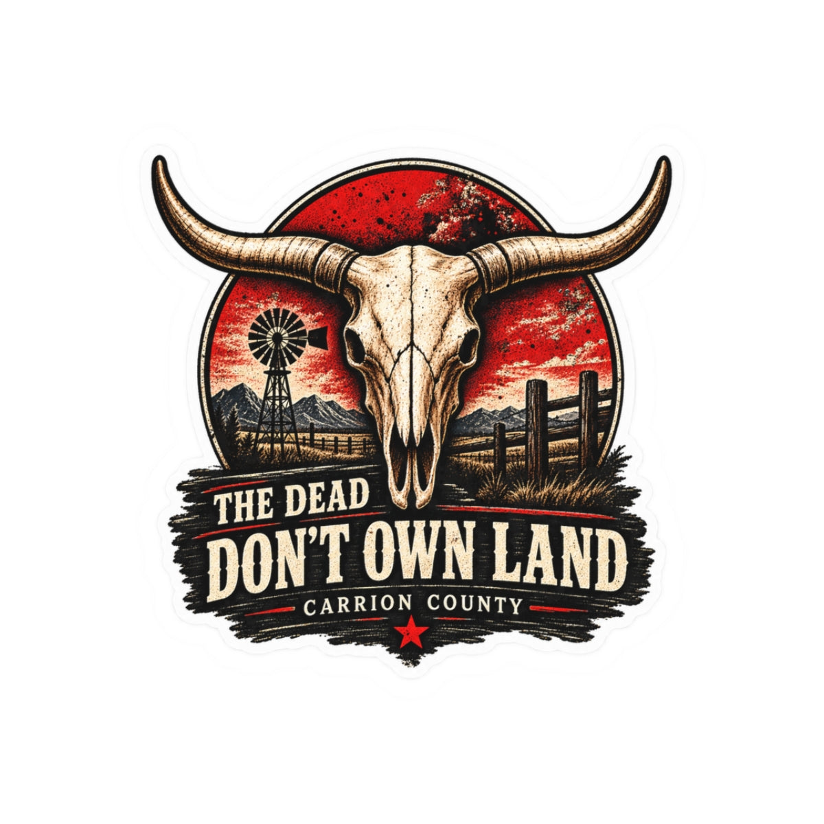 The Dead Don’t Own Land Sticker