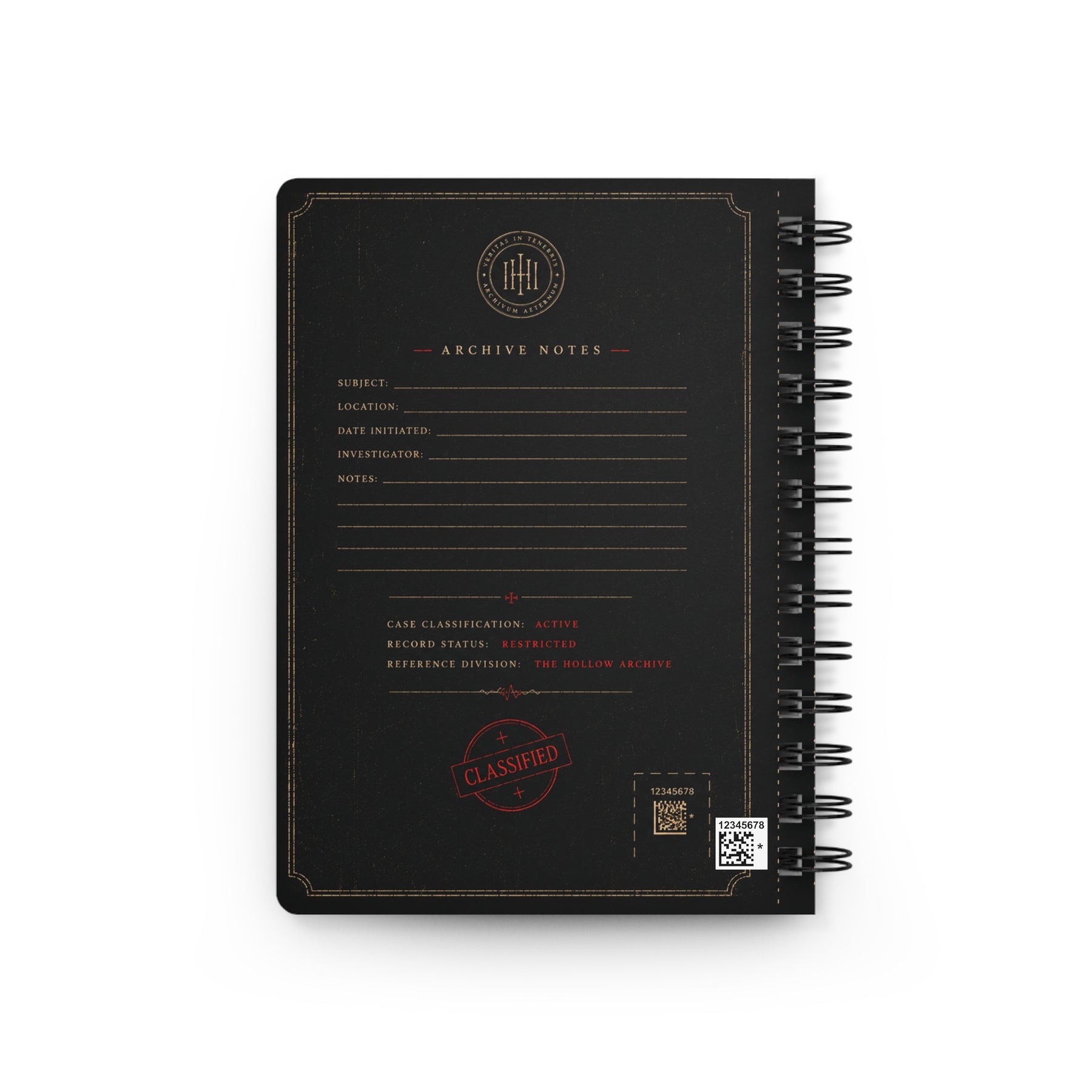 The Hollow Archive Case File Journal