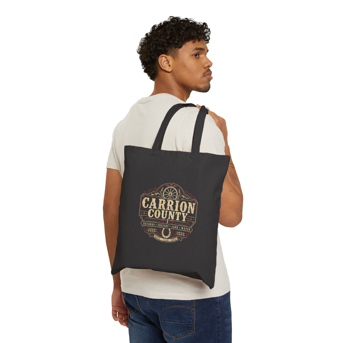 Carrion County Records Tote | Western Book Bag