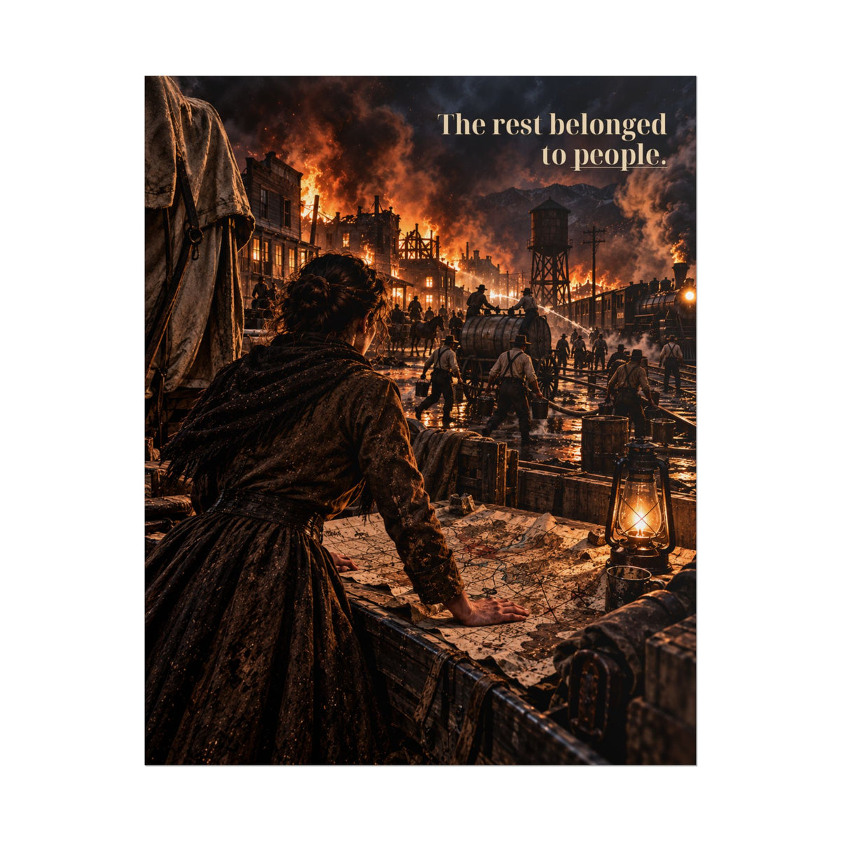 Progress Doesn't Ask Permission: Carrion County Fire Scene Poster