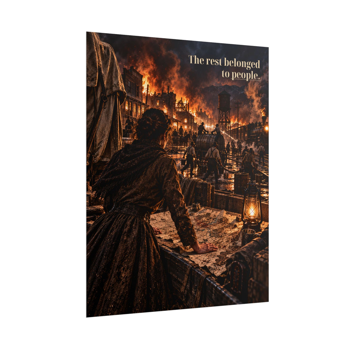Progress Doesn't Ask Permission: Carrion County Fire Scene Poster