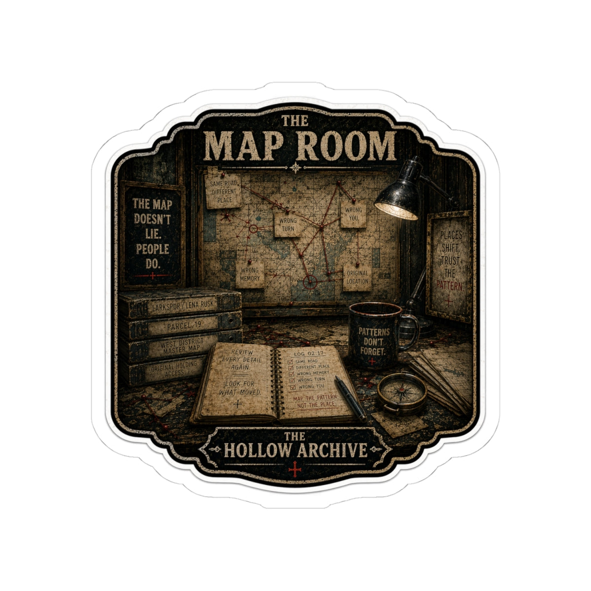 The Map Doesn’t Lie Sticker