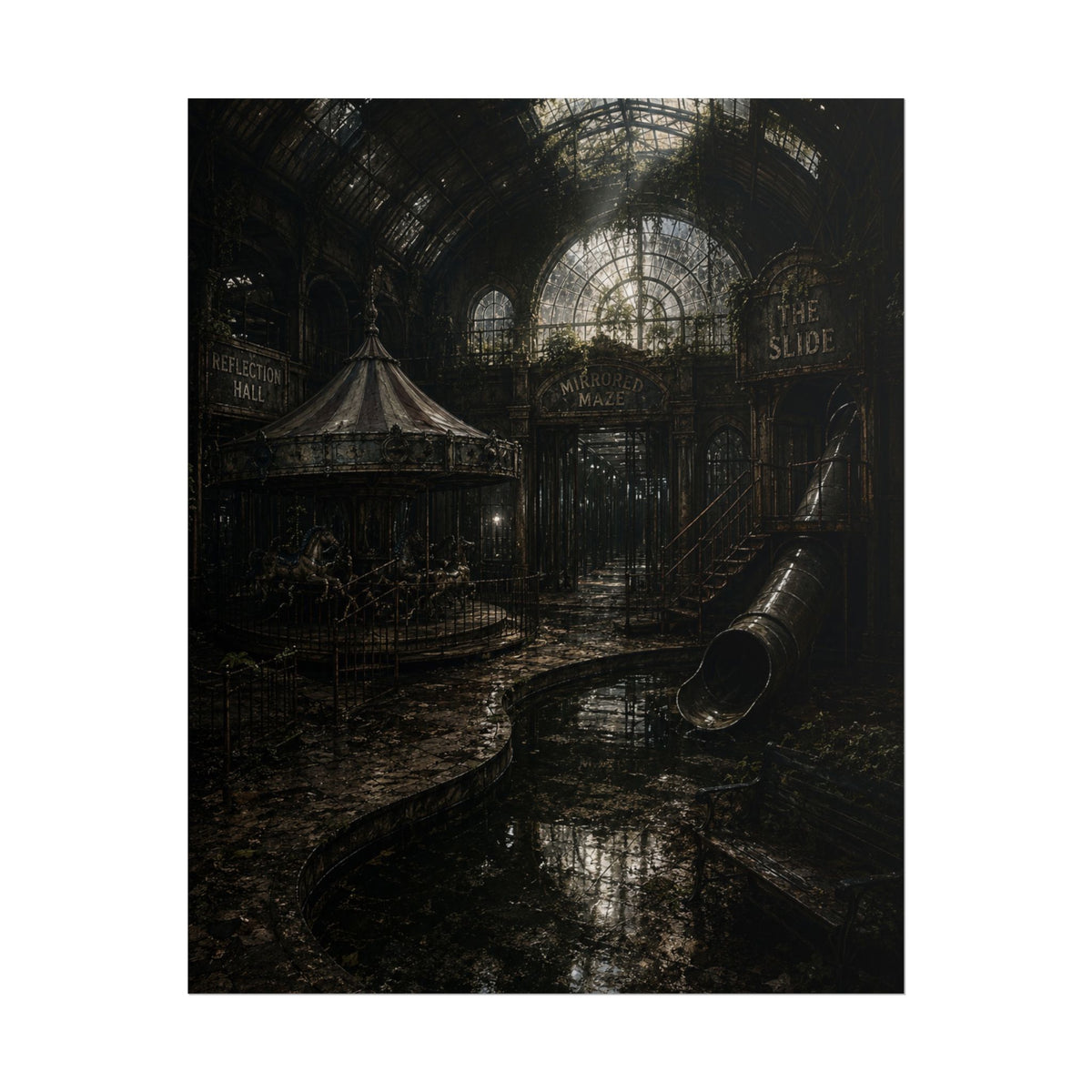 The Glass Playground Playland Scene Poster