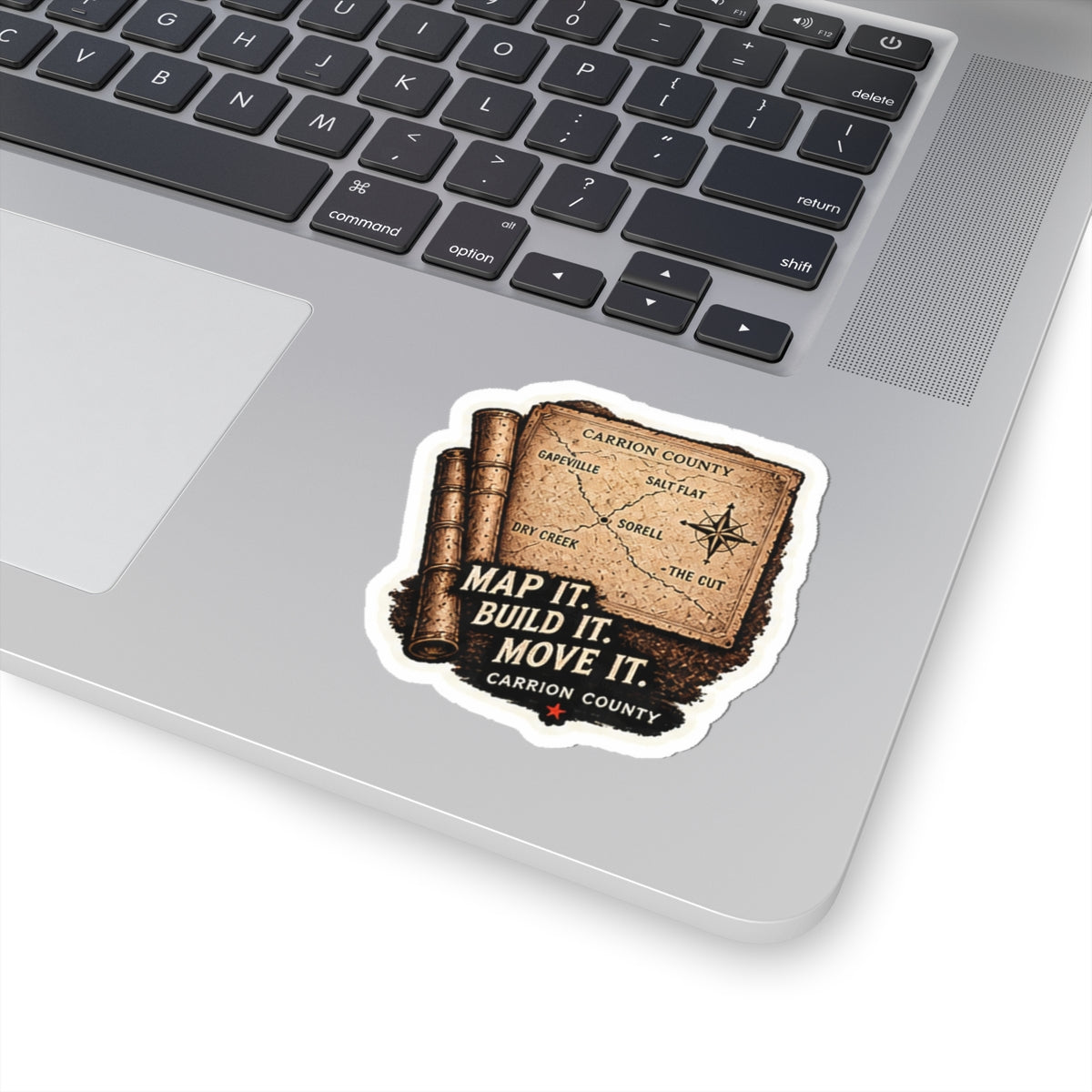 Map It. Build It. Move It. Sticker