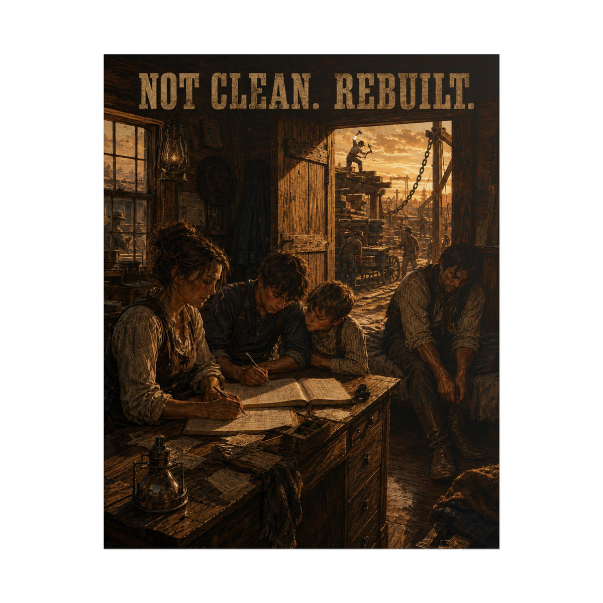 The Dead Don’t Own Land: Not Clean. Rebuilt. Scene Poster