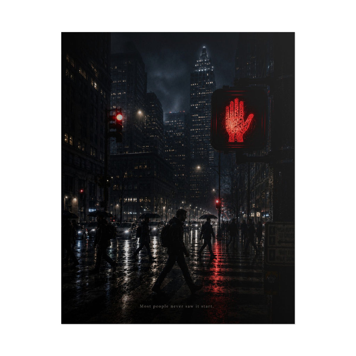 The Drift Protocol Red Signal Scene Poster