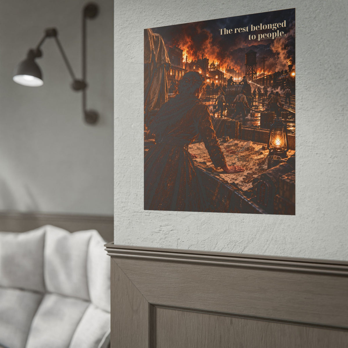 Progress Doesn't Ask Permission: Carrion County Fire Scene Poster