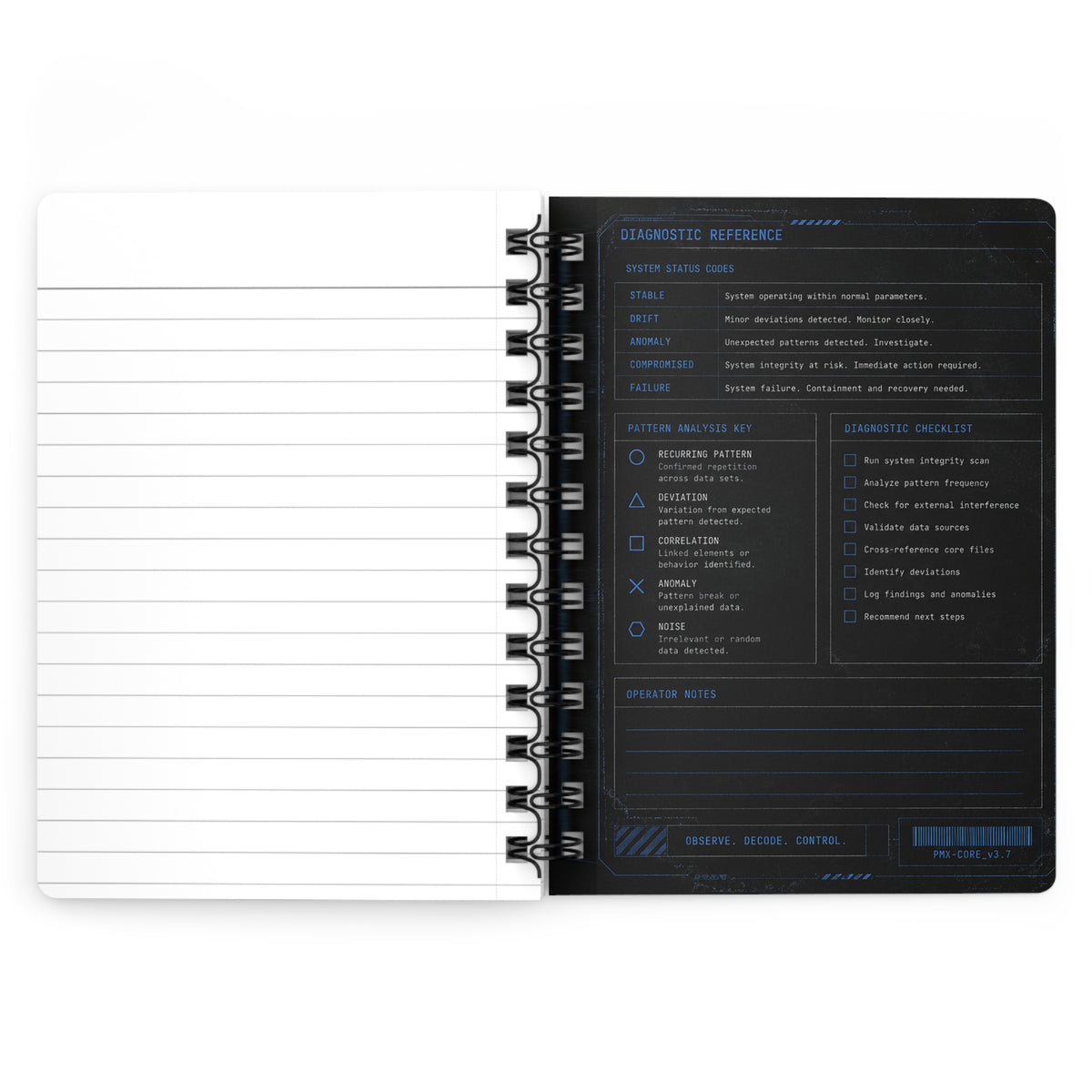 Pattern Matrix System Log