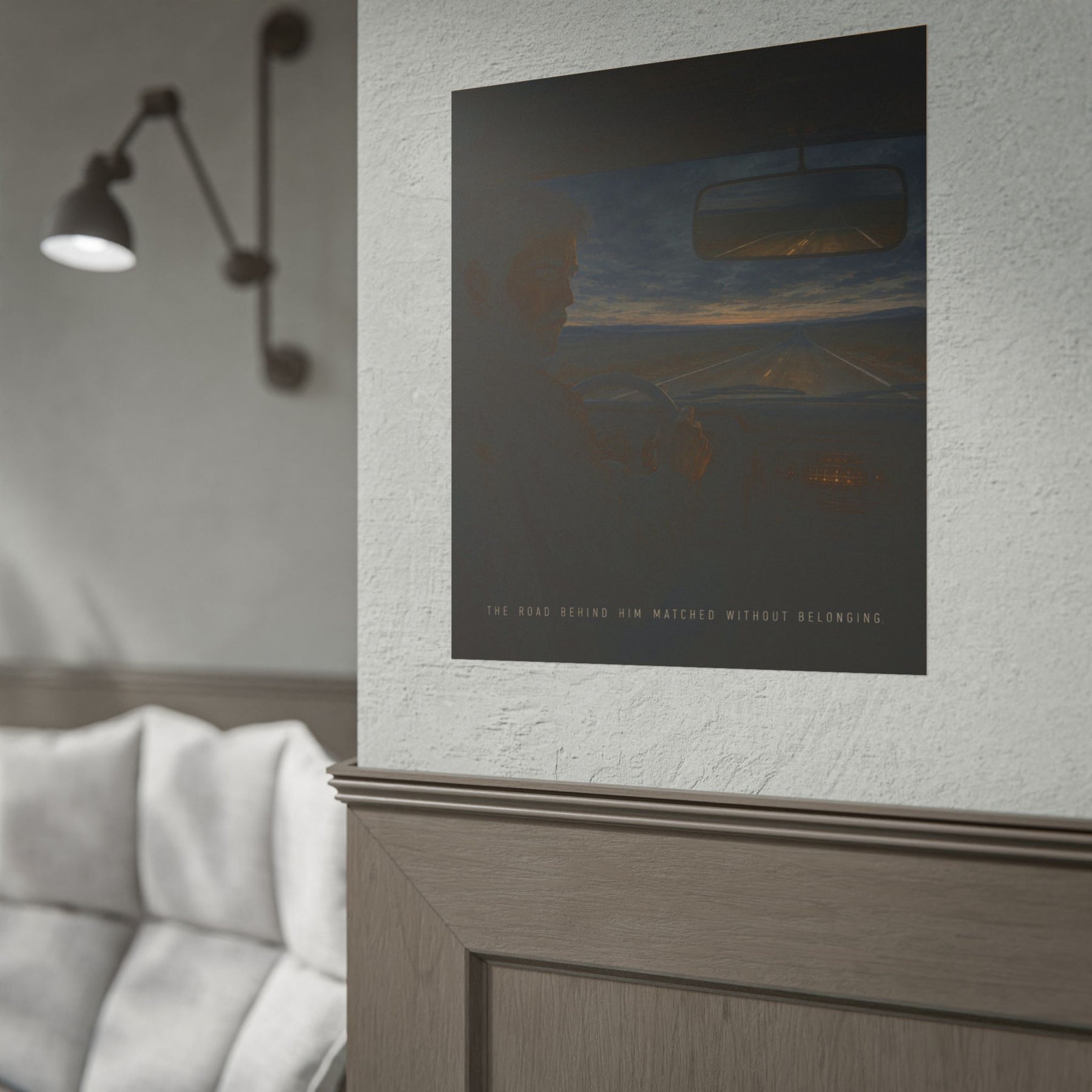 The Watchers — The Road Behind Him Matched Without Belonging Poster