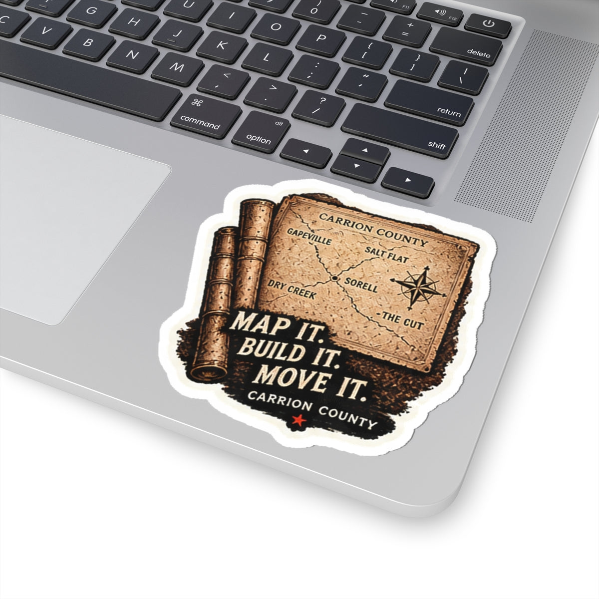 Map It. Build It. Move It. Sticker