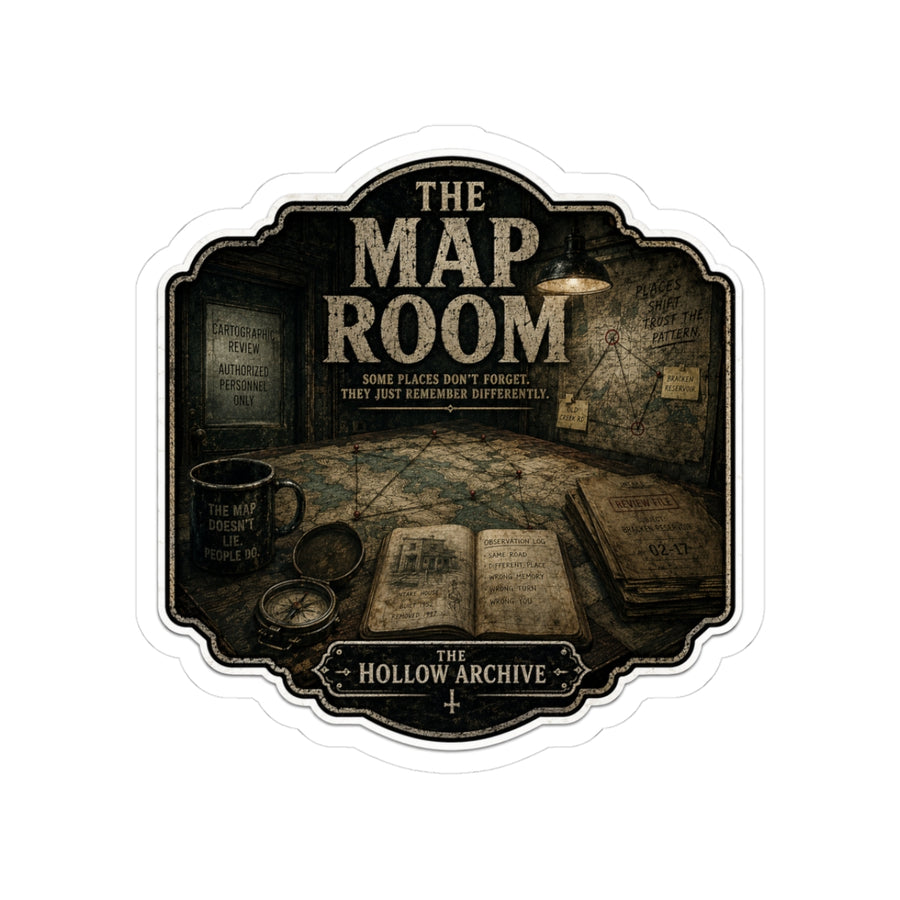 The Map Room Cartographic Review Sticker