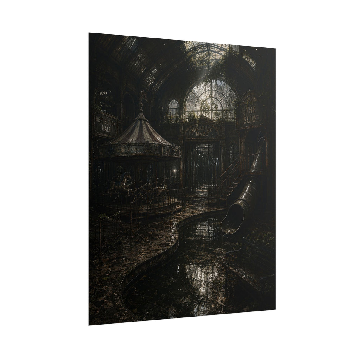 The Glass Playground Playland Scene Poster