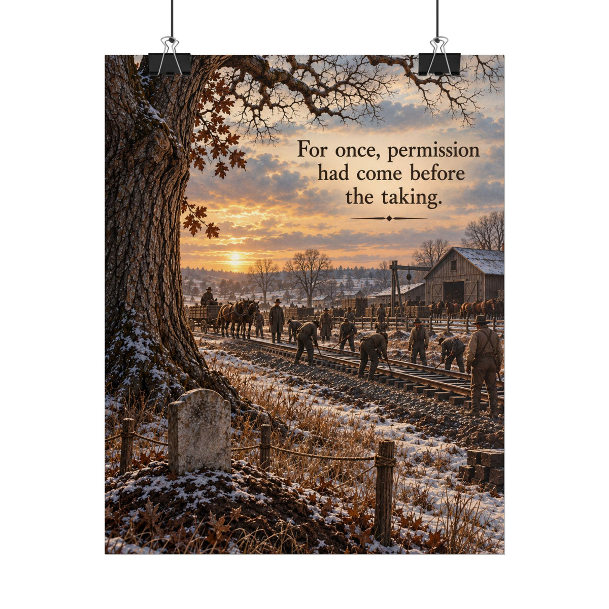 No Grave Stops a Train: For Once, Permission Had Come Before the Taking Scene Poster