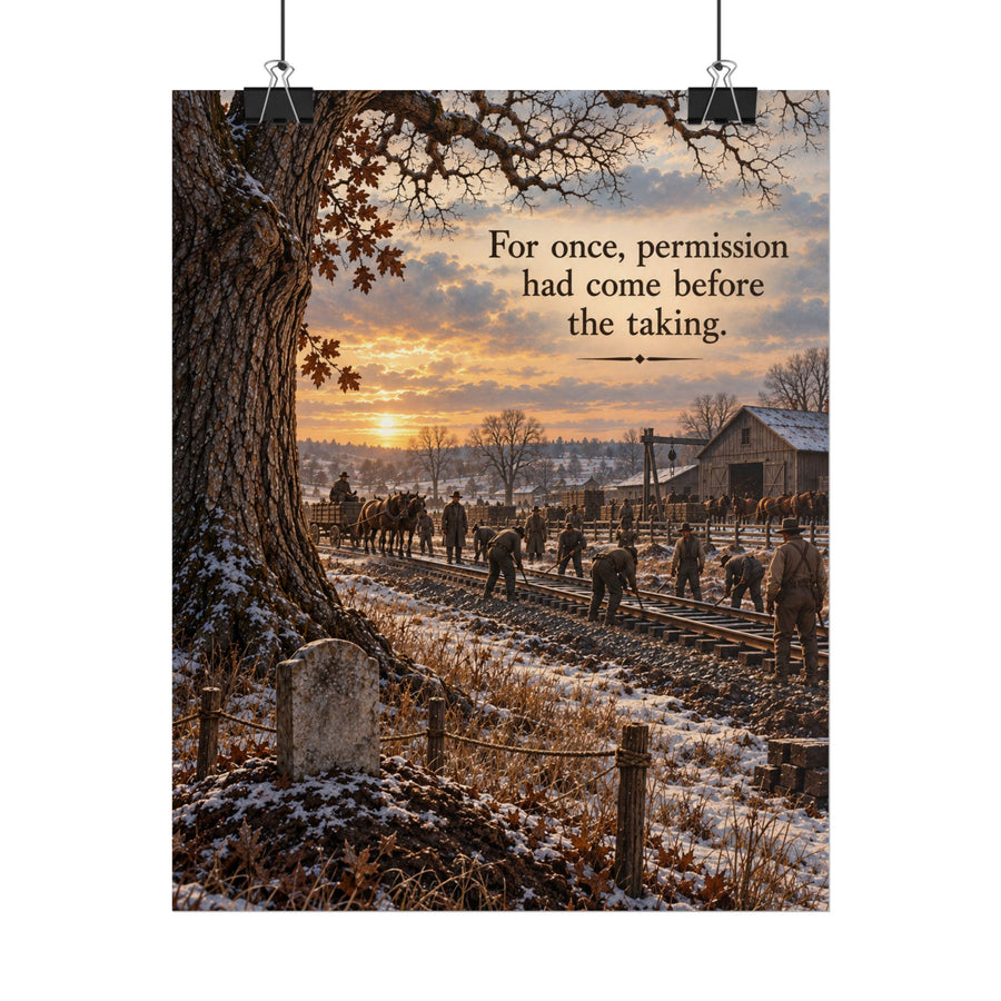 No Grave Stops a Train: For Once, Permission Had Come Before the Taking Scene Poster