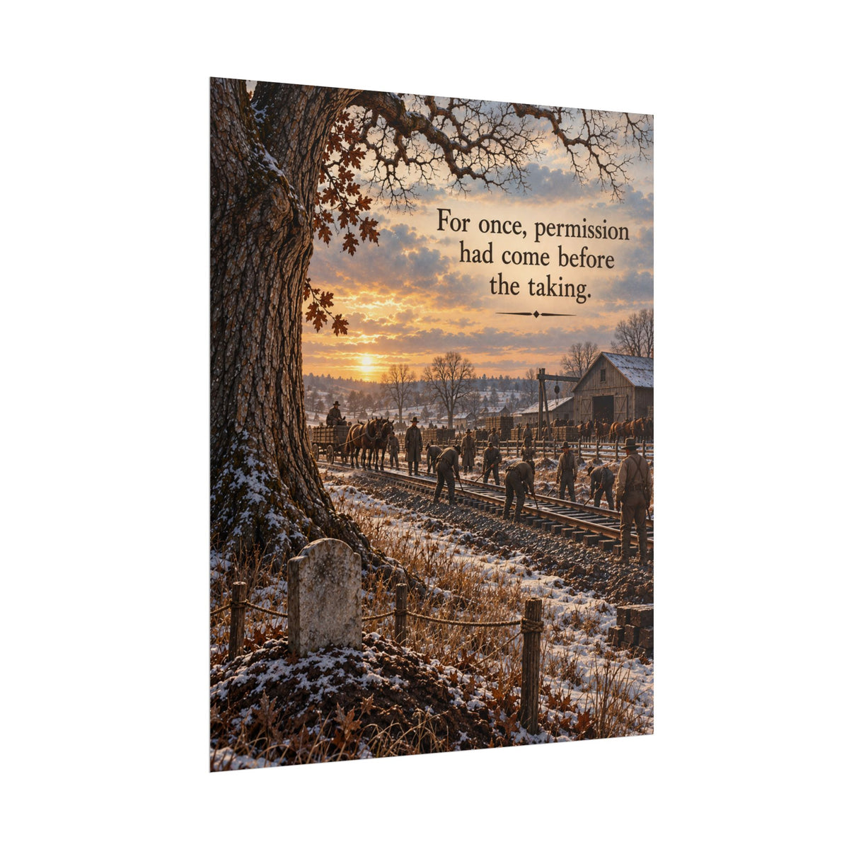 No Grave Stops a Train: For Once, Permission Had Come Before the Taking Scene Poster