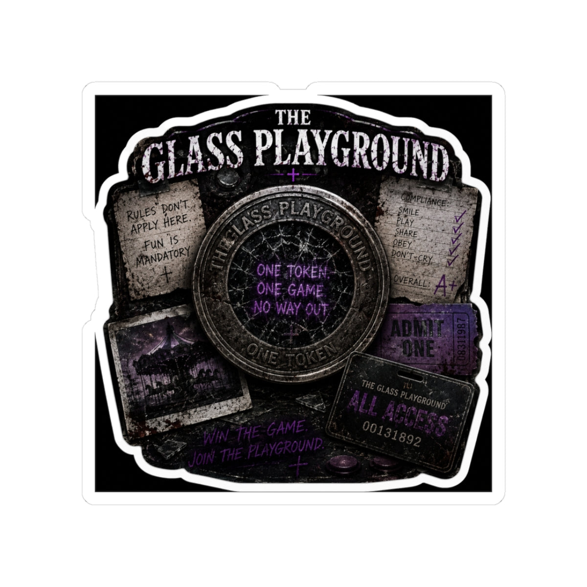 One Token One Game Sticker