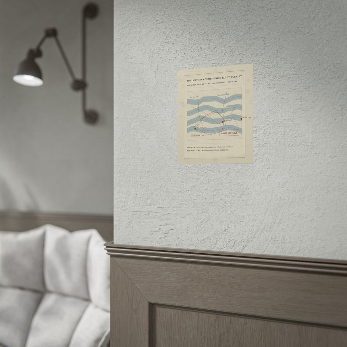 The Borrowed Hour Route Overlay Poster