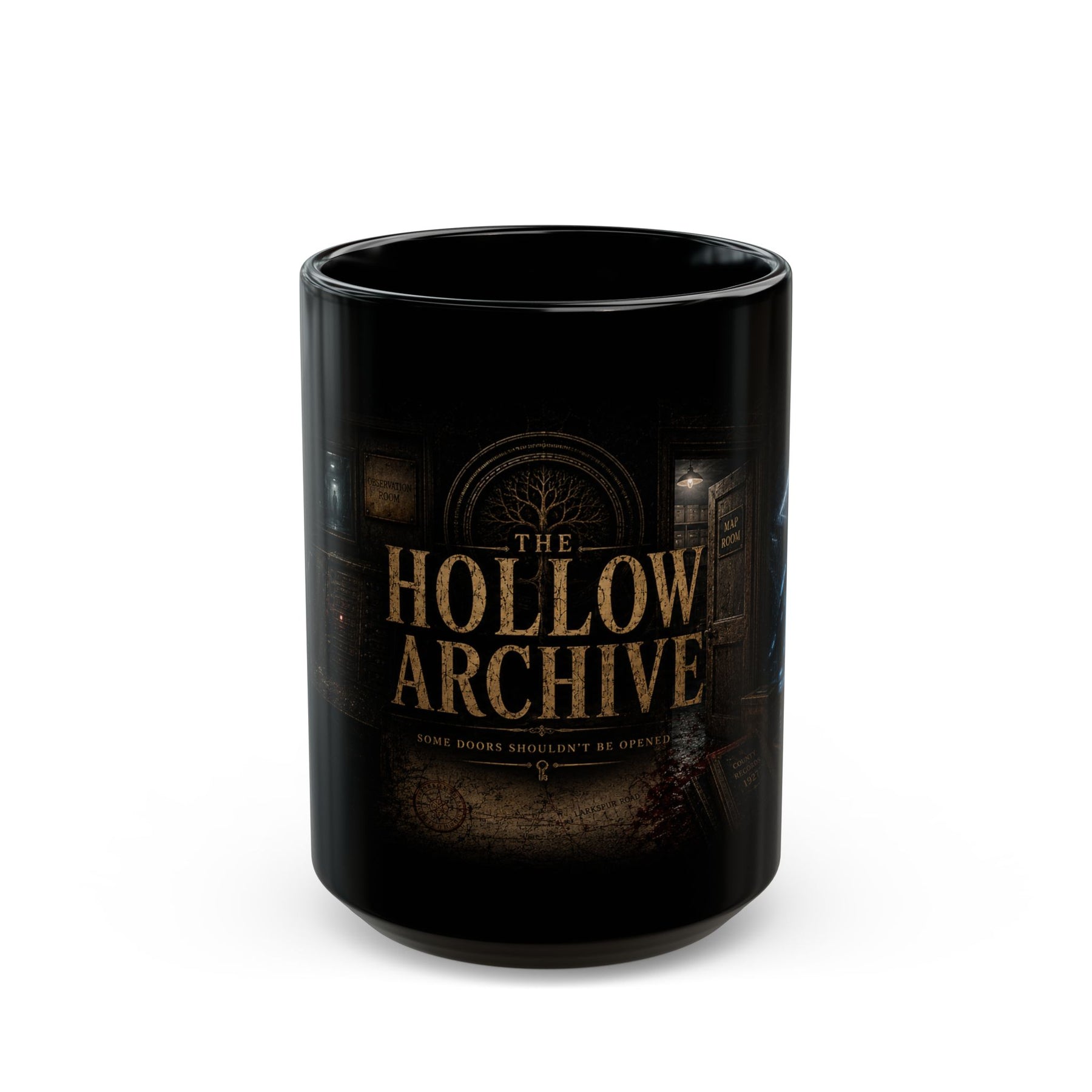 The Hollow Archive Black Mug