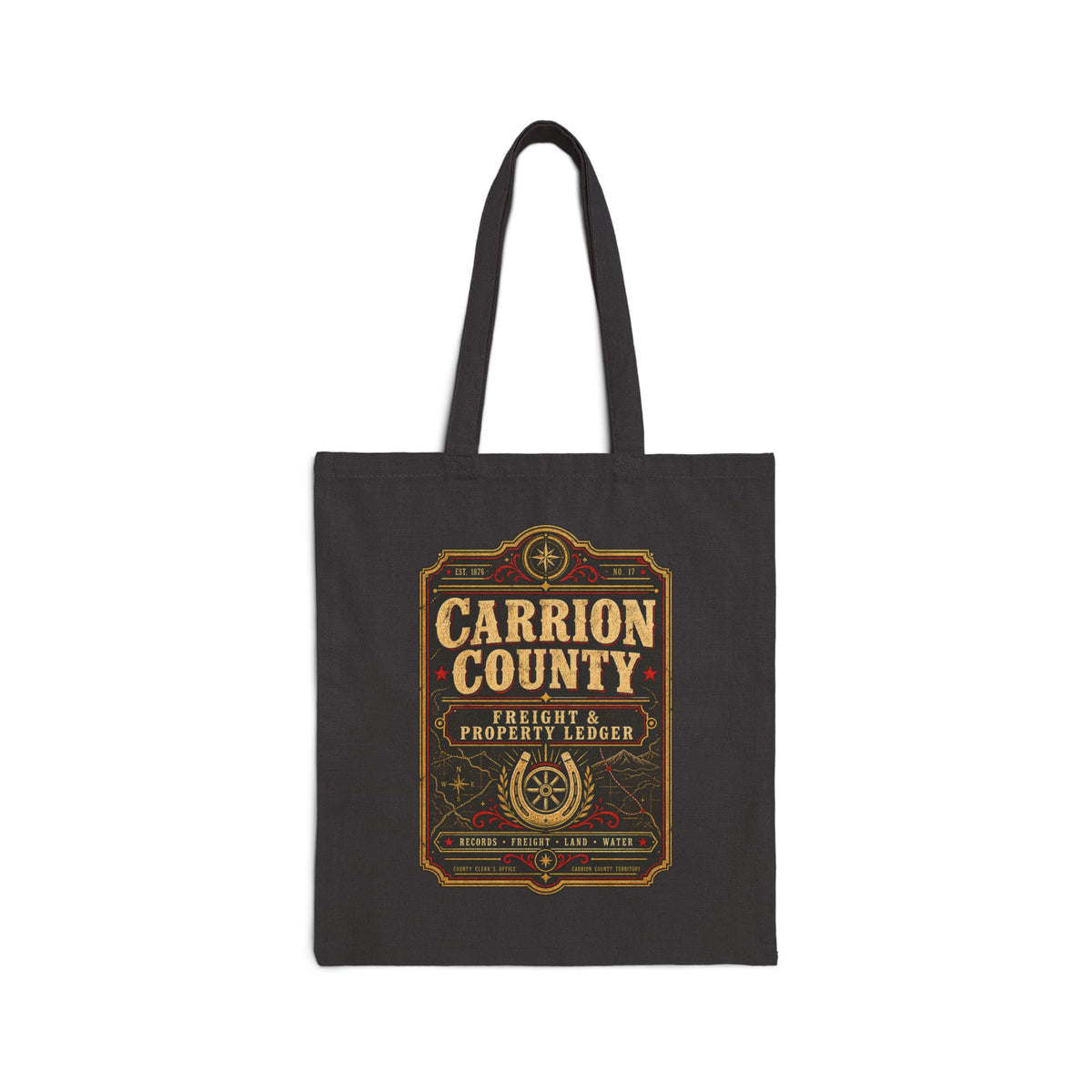 Carrion County Records Tote | Western Book Bag