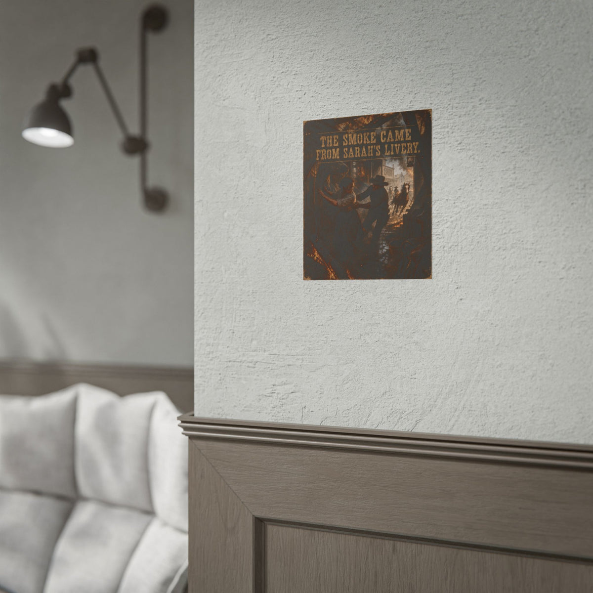 The Dead Don’t Own Land: The Smoke Came From Sarah’s Livery Scene Poster