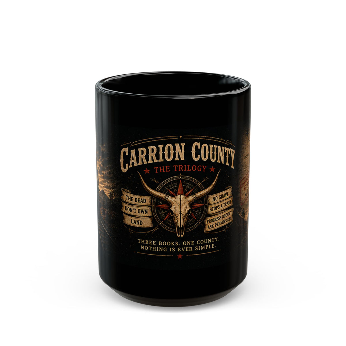 Carrion County Trilogy Black Mug