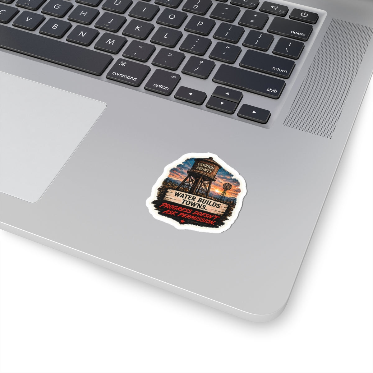 Water Builds Towns Sticker