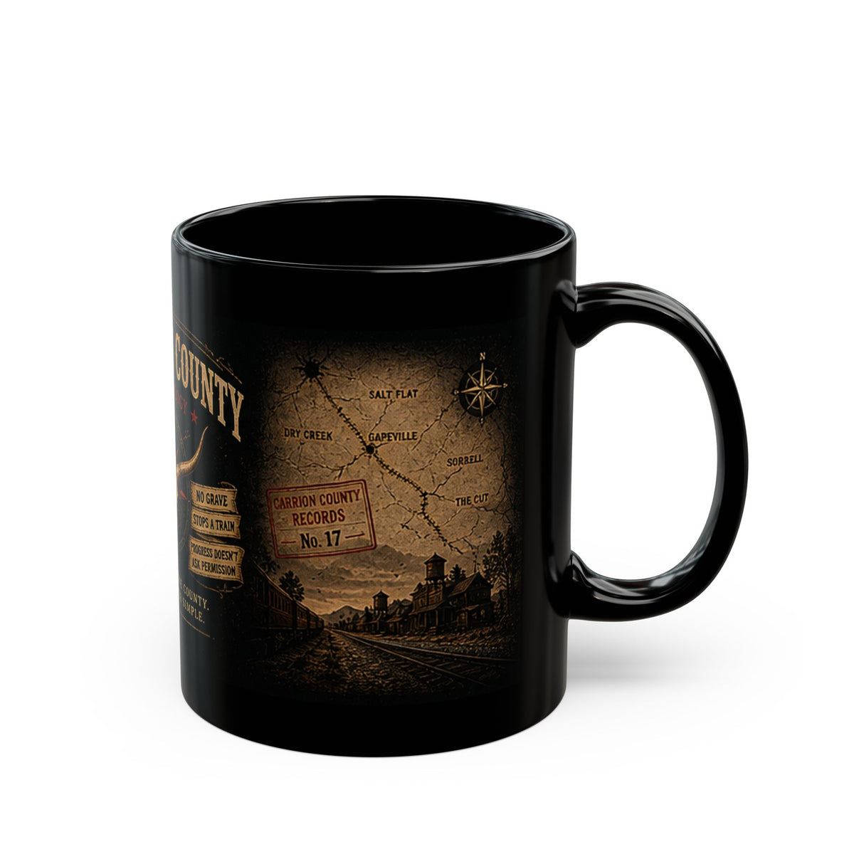 Carrion County Trilogy Black Mug