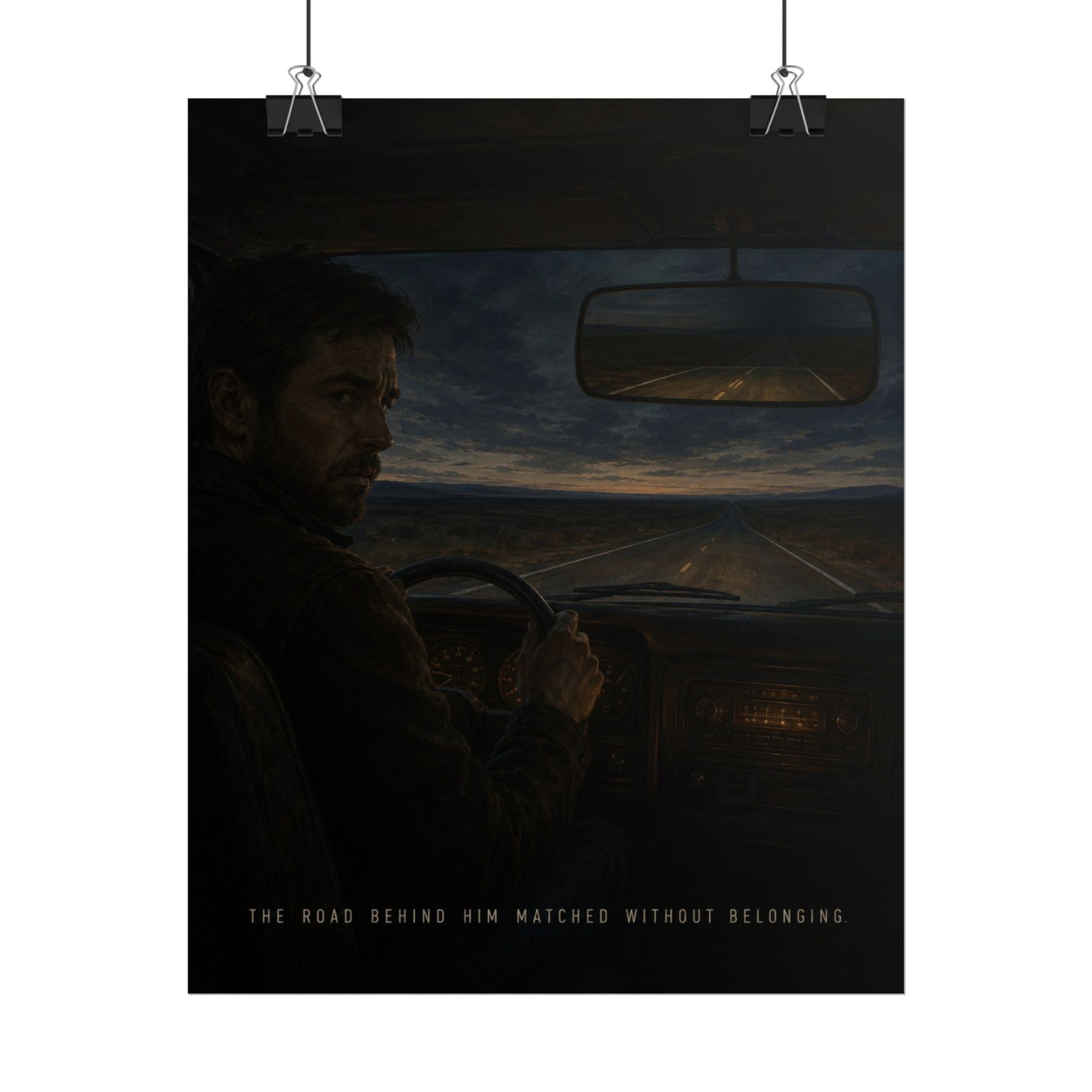 The Watchers — The Road Behind Him Matched Without Belonging Poster