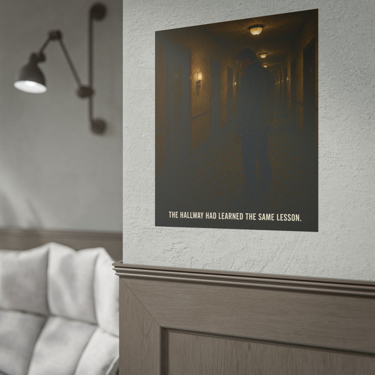 Room 17 — The Hallway Had Learned the Same Lesson Poster