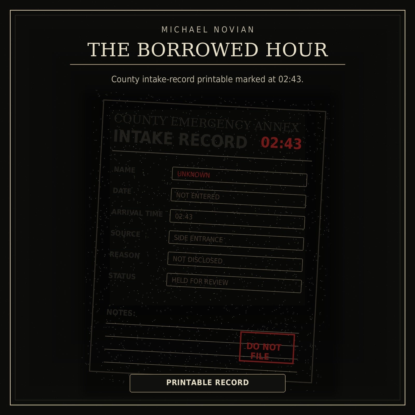 Printable record product image